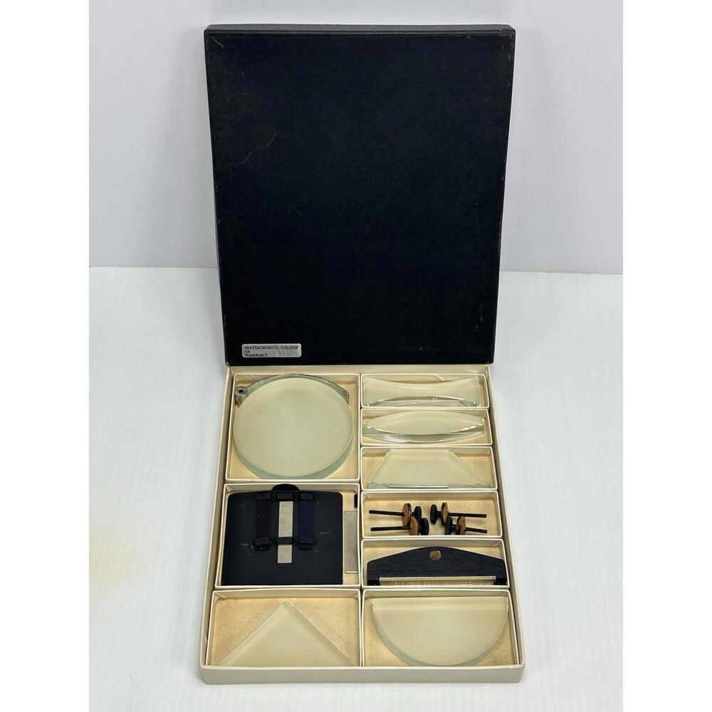 VINTAGE MASSACHUSETTS COLLEGE OF PHARMACY # 845 SCIENCE GLASS SCALE EQUIPMENT